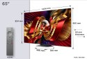 TCL C8L 65C8L Telewizor 165,1 cm (65") 4K Ultra HD Smart TV Wi-Fi Czarny 6000 cd/m2