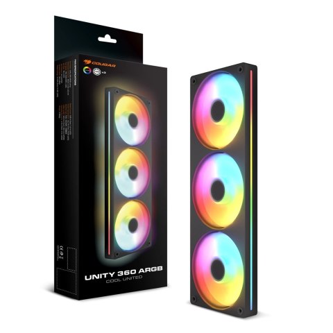 COUGAR CF-UN360RB-RGB Obudowa komputera Wentylator 12 cm Czarny