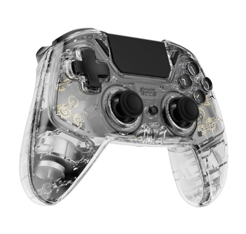 Deltaco Gaming GAM-169-T kontroler gier Przezroczysty Bluetooth/USB Gamepad Android, Nintendo Switch, PC, PlayStation 4, iOS