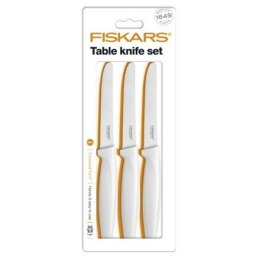 Fiskars FunctionalForm Table knife set, White 3 pc(s)