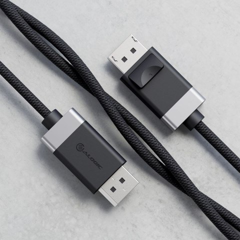 ALOGIC FUDP2-SGR kabel DisplayPort 2 m Szary, Czarny