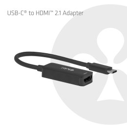 CLUB3D CAC-2505 adapter kablowy 0,12 m USB Type-C HDMI + USB Czarny