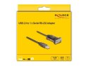 DeLOCK Adapter USB 2.0 Typu-A na 1 x szeregowy RS-232 D-Sub 9-pinowy męski ze śrubami, 1,5 m