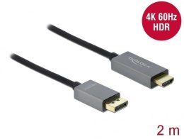 DeLOCK Aktywny DisplayPort 1.4 do kabla HDMI 4K 60 Hz (HDR), 2 m