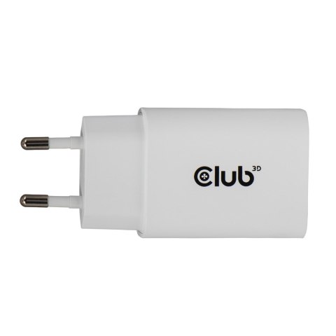 CLUB3D CAC-3020 ładowarka do urządzeń przenośnych Smartfon, Uniwersalne Biały Prąd przemienny Szybkie ładowanie Wewnętrzna