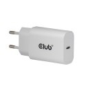 CLUB3D CAC-3020 ładowarka do urządzeń przenośnych Smartfon, Uniwersalne Biały Prąd przemienny Szybkie ładowanie Wewnętrzna