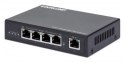 Intellinet 561617 przedłużacz sieciowy Nadajnik sieciowy Czarny 10, 100, 1000 Mbit/s
