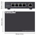 Intellinet 561617 przedłużacz sieciowy Nadajnik sieciowy Czarny 10, 100, 1000 Mbit/s