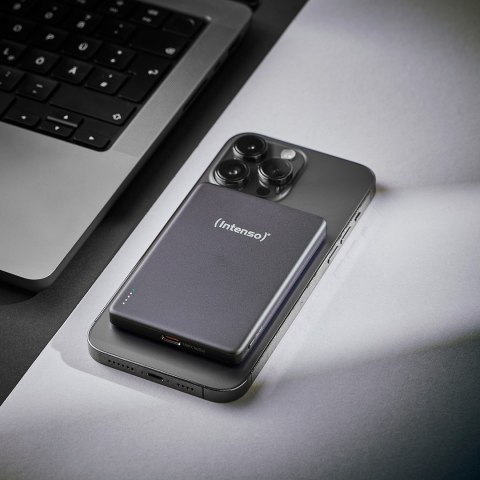 Intenso MW5000 Litowo-polimerowy (LiPo) 5000 mAh Bezprzewodowe ładowanie Szary