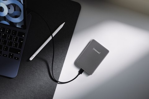 Intenso MW5000 Litowo-polimerowy (LiPo) 5000 mAh Bezprzewodowe ładowanie Szary
