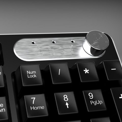 Inca IWS-549U klawiatura Dołączona myszka Biuro RF Bezprzewodowy + USB Czarny