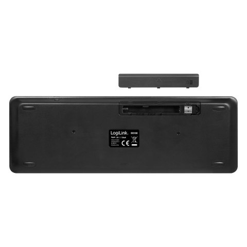 LogiLink ID0188 klawiatura Dom RF Wireless QWERTZ Czarny