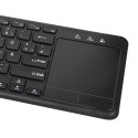 LogiLink ID0188 klawiatura Dom RF Wireless QWERTZ Czarny