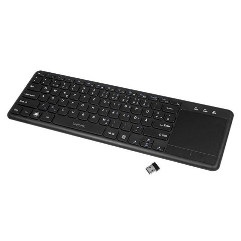 LogiLink ID0188 klawiatura Dom RF Wireless QWERTZ Czarny