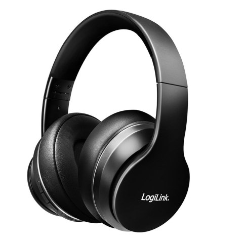 LogiLink BT0053 słuchawki/zestaw słuchawkowy Bezprzewodowy Opaska na głowę Muzyka Bluetooth Czarny
