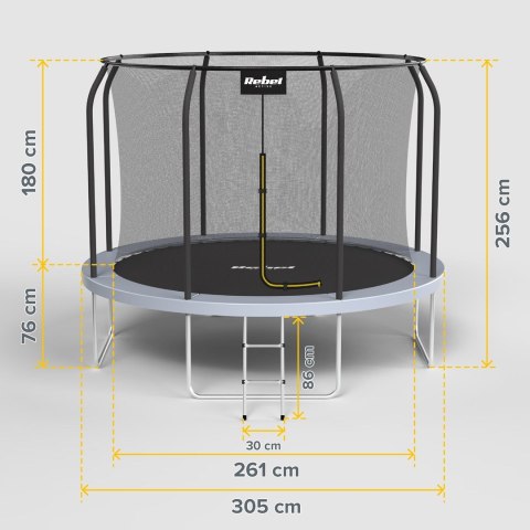 REBEL ACTIVE TRAMPOLINA PRO 10FT/305CM