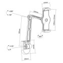 Techly ICA-TBL 2802 uchwyt Uchwyt pasywny Tablet/UMPC Czarny