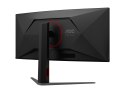 AOC CU34G4CA | 34" | Szybki wyświetlacz VA | WQHD | 21:9 | 180 Hz | 1 ms | 3440 x 1440 pikseli | 450 cd/m² | Liczba portów HDMI: