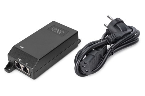 Digitus Gigabit Ethernet PoE+ injector, 802.3at, 30 W