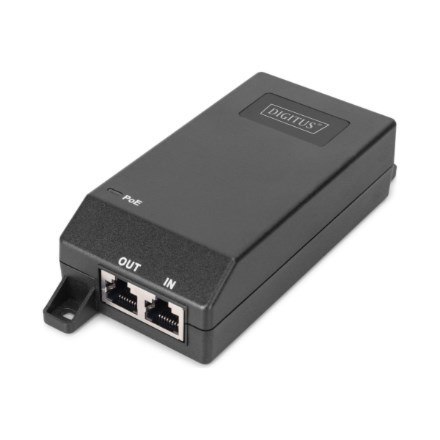Digitus Gigabit Ethernet PoE+ injector, 802.3at, 30 W