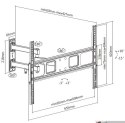 Equip 650342 uchwyt do telewizorów 177,8 cm (70") Czarny