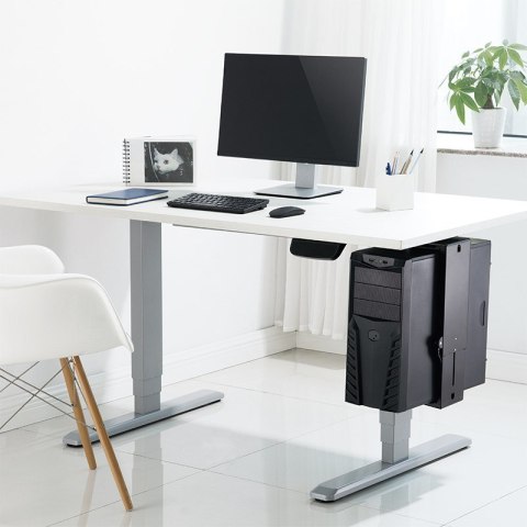 LogiLink EO0030 uchwyt do komputera Uchwyt procesora pod biurkiem Czarny