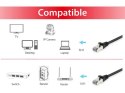 Equip 606110 kabel sieciowy Czarny 20 m Cat6a S/FTP (S-STP)