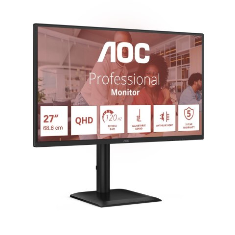 Monitor AOC E4 Q27E4U 68,6cm (27") 2560x1440 Quad HD LED Czarny