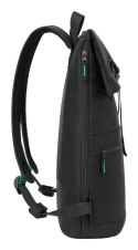 Rivacase Gremio plecak City backpack Czarny Poliester, Przetworzony politereftalan etylenu (rPET)