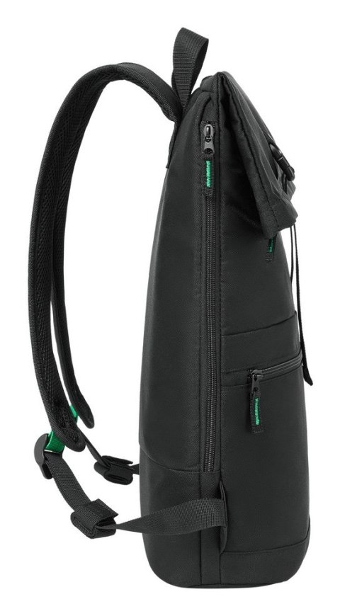 Rivacase Gremio plecak City backpack Czarny Poliester, Przetworzony politereftalan etylenu (rPET)