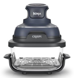 Ninja CRISPi Pojedynczy 3,8 l 1700 W Frytkownica na gorące powietrze Niebieski, Szary, Przezroczysty