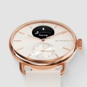 Zegarek hybrydowy Withings ScanWatch 2 - Stal nierdzewna - Hybrydowy inteligentny zegarek z paskiem - Fluoroelastomer - Rozmiar 