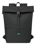 Rivacase Gremio plecak City backpack Czarny Poliester, Przetworzony politereftalan etylenu (rPET)