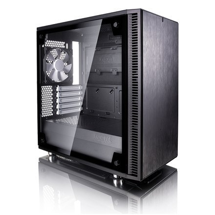 Fractal Design | Define Mini C TG | FD-CA-DEF-MINI-C-BK-TG | Okno boczne | Lewy panel boczny - Szkło hartowane | Czarny | Micro 