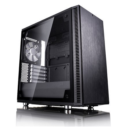 Fractal Design | Define Mini C TG | FD-CA-DEF-MINI-C-BK-TG | Okno boczne | Lewy panel boczny - Szkło hartowane | Czarny | Micro 