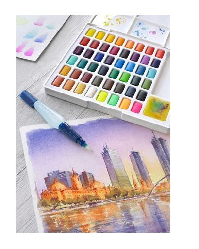 Faber-Castell 169748 farba wodna Wielo Paleta 48 szt.