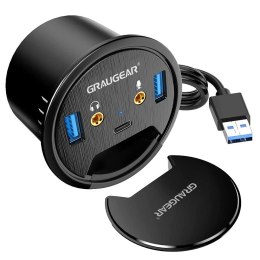 GRAUGEAR G-THUB-AU-60 huby i koncentratory USB 3.2 Gen 1 (3.1 Gen 1) Type-A Czarny