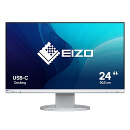 Monitor Eizo FlexScan EV2480-WT - 60 cm (23.8 Zoll), LED, IPS-Panel, Höhenverstellung, Pivot, Lautsprecher, USB-C, DisplayPort, 