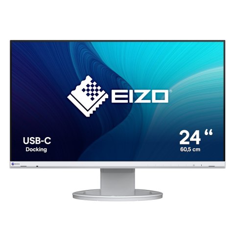 Monitor Eizo FlexScan EV2480-WT - 60 cm (23.8 Zoll), LED, IPS-Panel, Höhenverstellung, Pivot, Lautsprecher, USB-C, DisplayPort, 