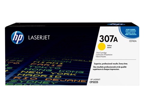 HP 307A oryginalny wkład z żółtym tonerem LaserJet