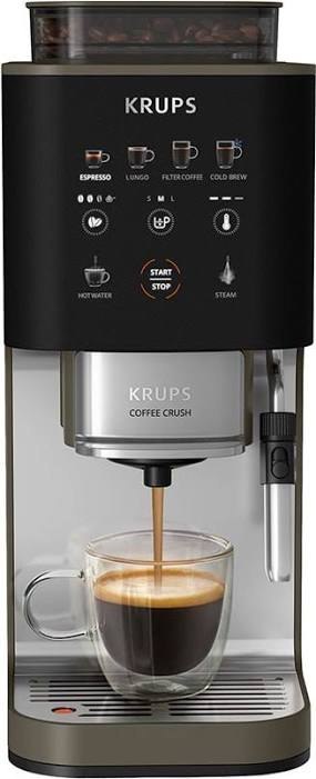 Ekspres do kawy Krups Coffee Crush Experience SA403BE0, czarny/srebrny