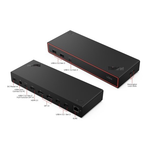 Lenovo ThinkPad USB4 Dock 5000 (with 135W Adapter) Przewodowa Czarny