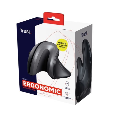 Trust Verro myszka Biuro Po prawej stronie RF Wireless Optyczny 1600 DPI