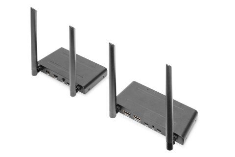 Digitus Bezprzewodowy Zestaw Extendera HDMI KVM, Zasięg 200 m, Model DS-55321