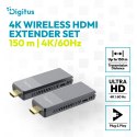 Zestaw bezprzewodowego przedłużacza HDMI Digitus 4K, 150 m, 4K/60 Hz | DS-55359