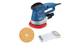 Bosch GEX 34-150 Professional Losowa szlifierka oscylacyjna 12000 RPM 24000 OPM Czarny, Niebieski, Szary, Czerwony
