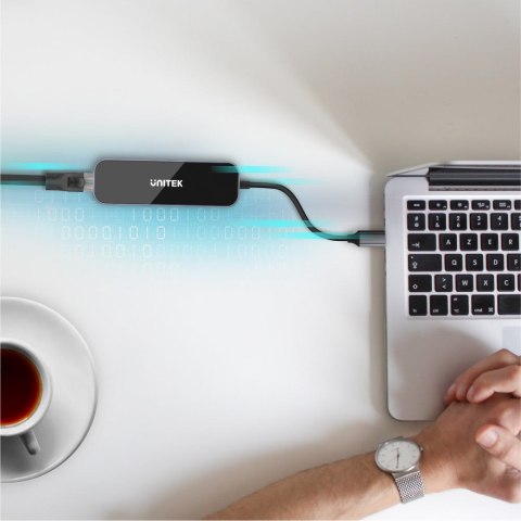 UNITEK HUB USB-C 3.1, RJ-45,3XUSB-A,HDMI,4K,PD100W