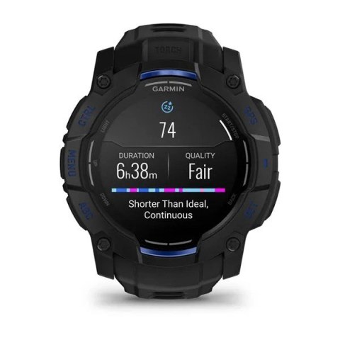 Garmin Instinct 3 3,3 cm (1.3") AMOLED 45 mm Cyfrowy 416 x 416 px Czarny GPS