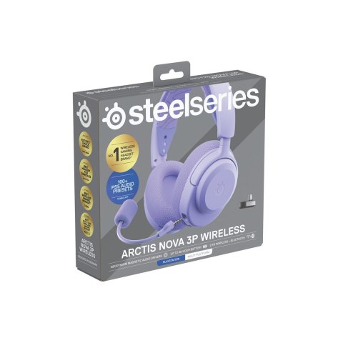Słuchawki Steelseries Arctis Nova 3P Wireless do Playstation, Levander
