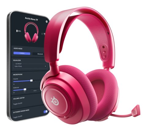 Słuchawki Steelseries Arctis Nova 7P Gen 2, Magenta